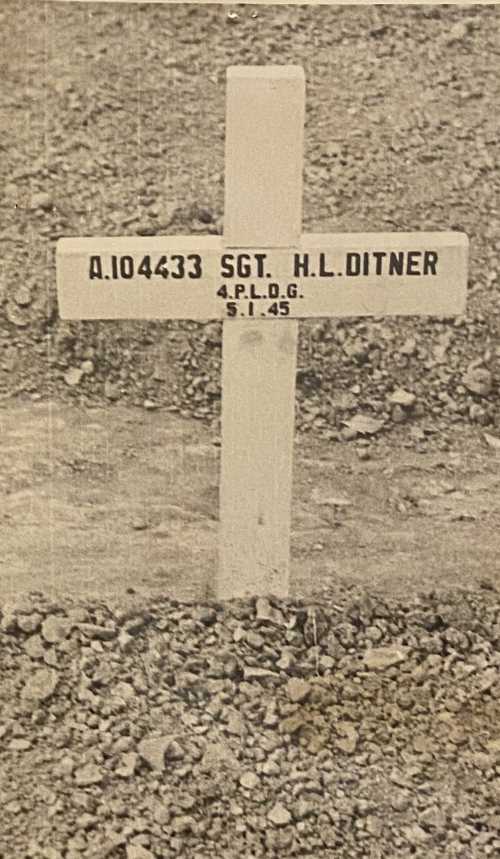 War Time Grave: Sergeant HL Ditner, 4th Princess Louise Dragoon Guards