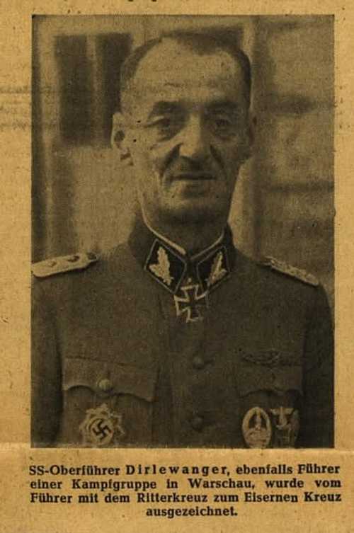 Oskar Dirlewanger - Newspaper Image