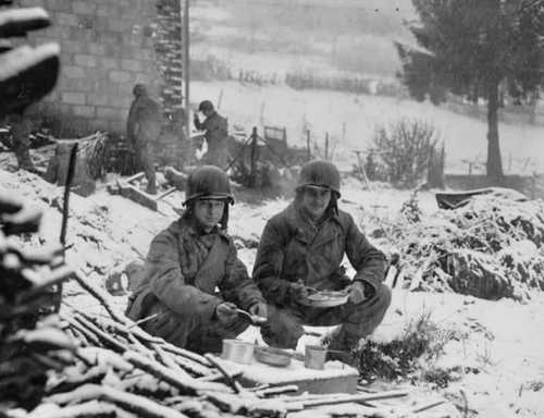 Some of the fighting men must eat