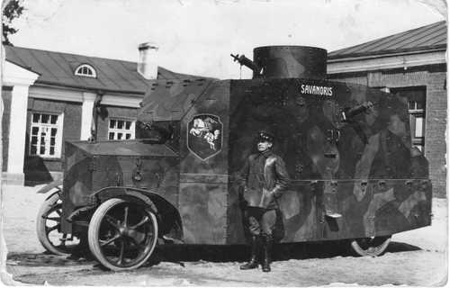 Armoured car of Lithuanian army