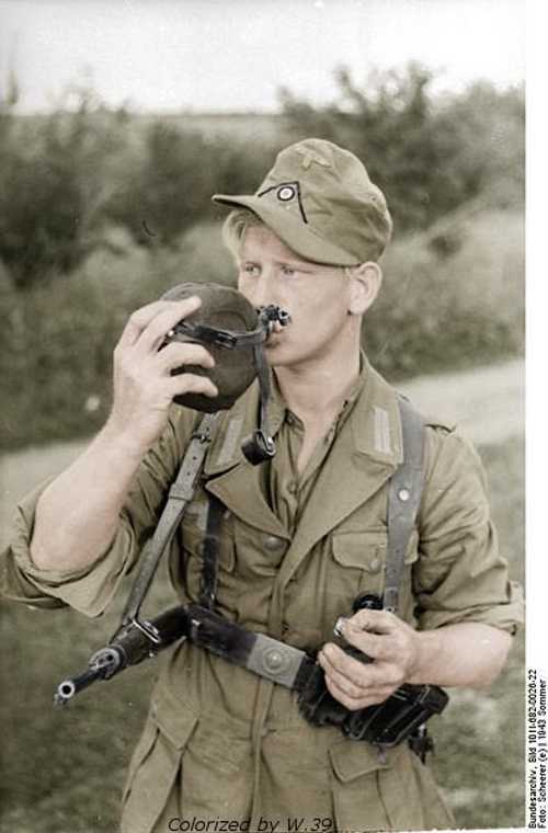 German Soldier in tropical uniform - Colorizations By Users | Gallery